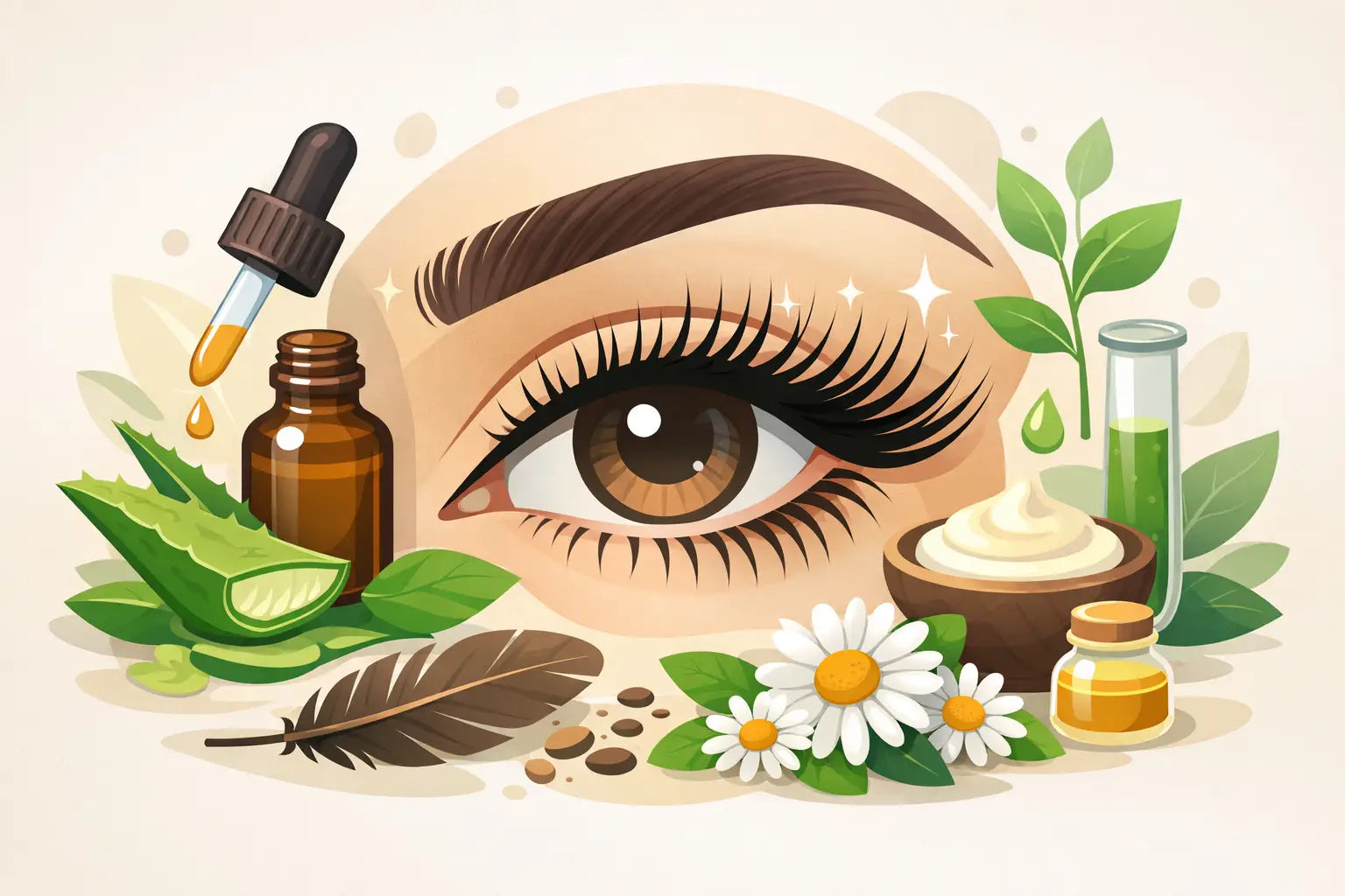 Natürliches Wimpernwachstum fördern