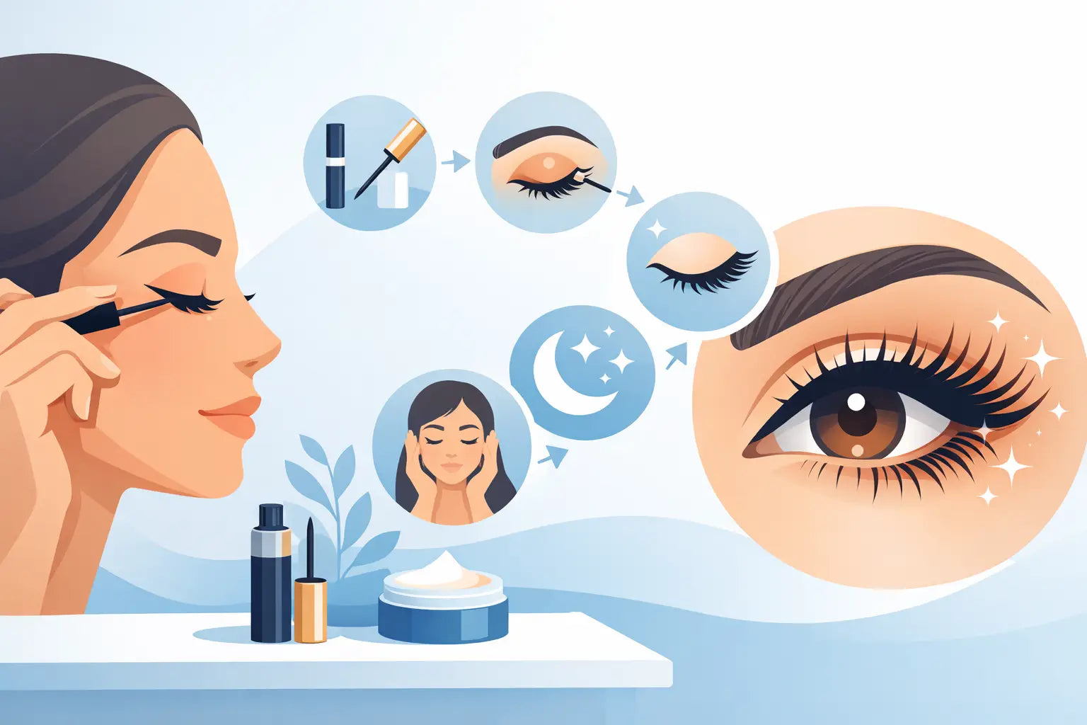 Wimpernserum richtig auftragen in 5 Schritten