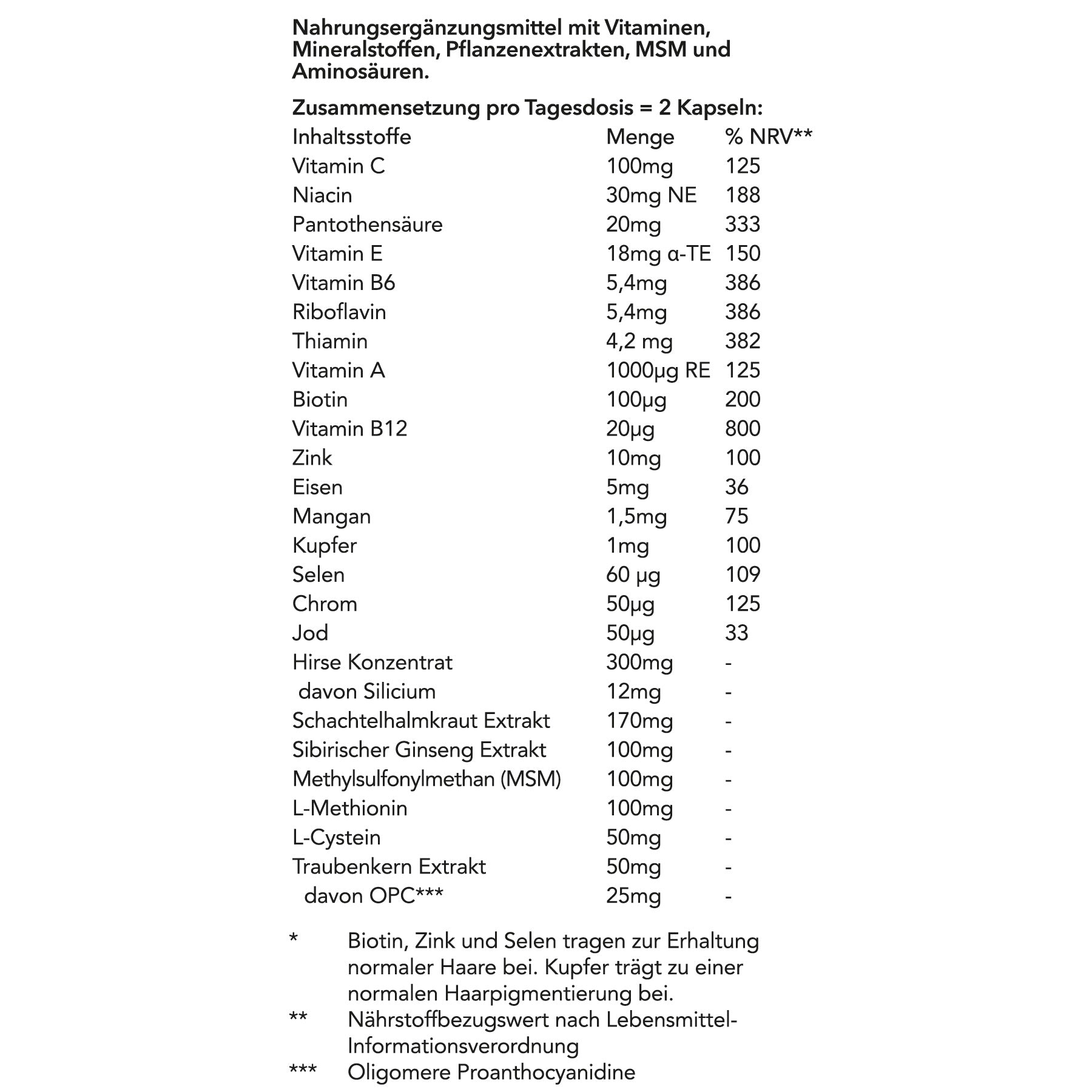 HAIR BOOST CAPS, 60 capsules (30 servings)