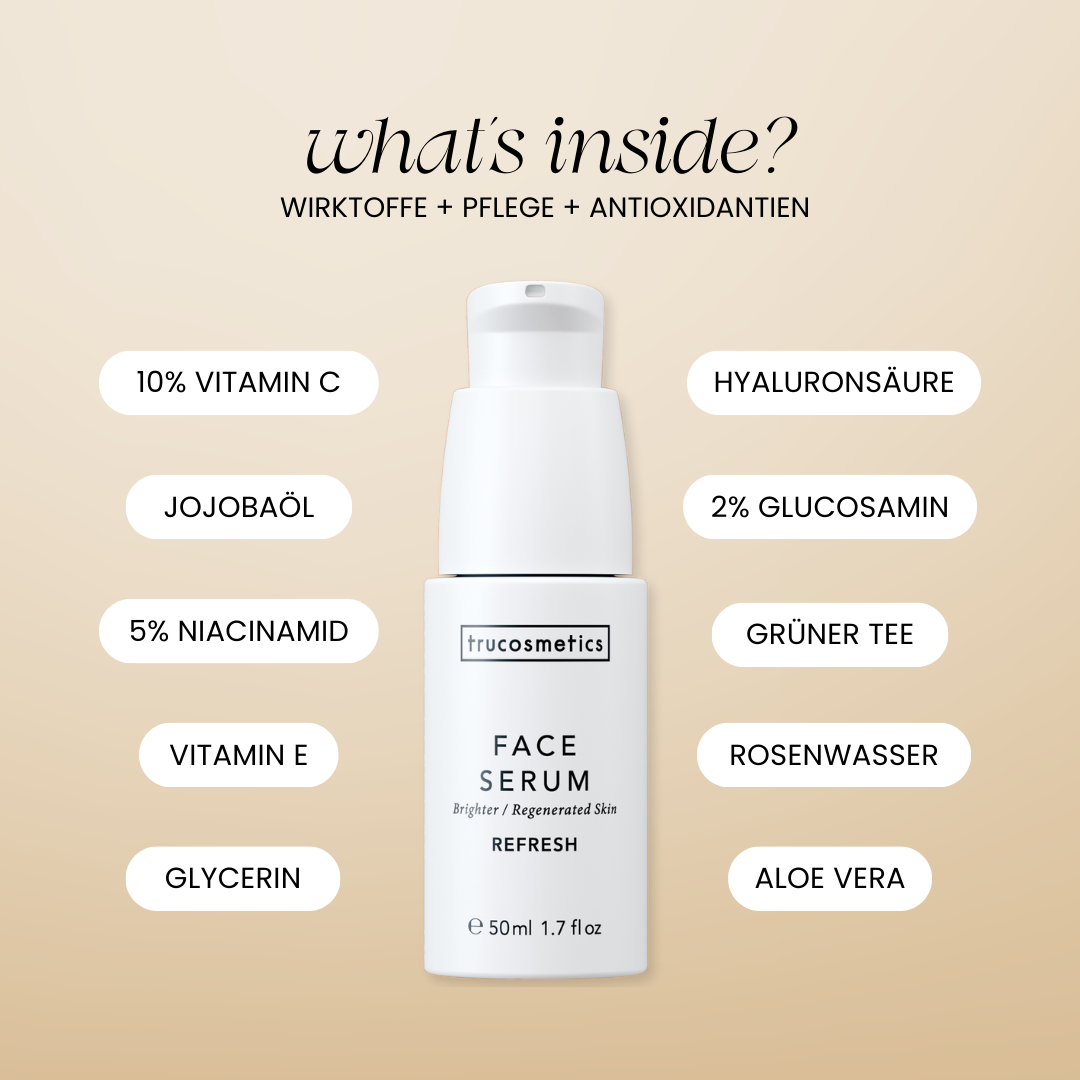 SUPER GLOW SERUM - 10% VITAMIN C + 5% Niacinamide 2% Glucosamine