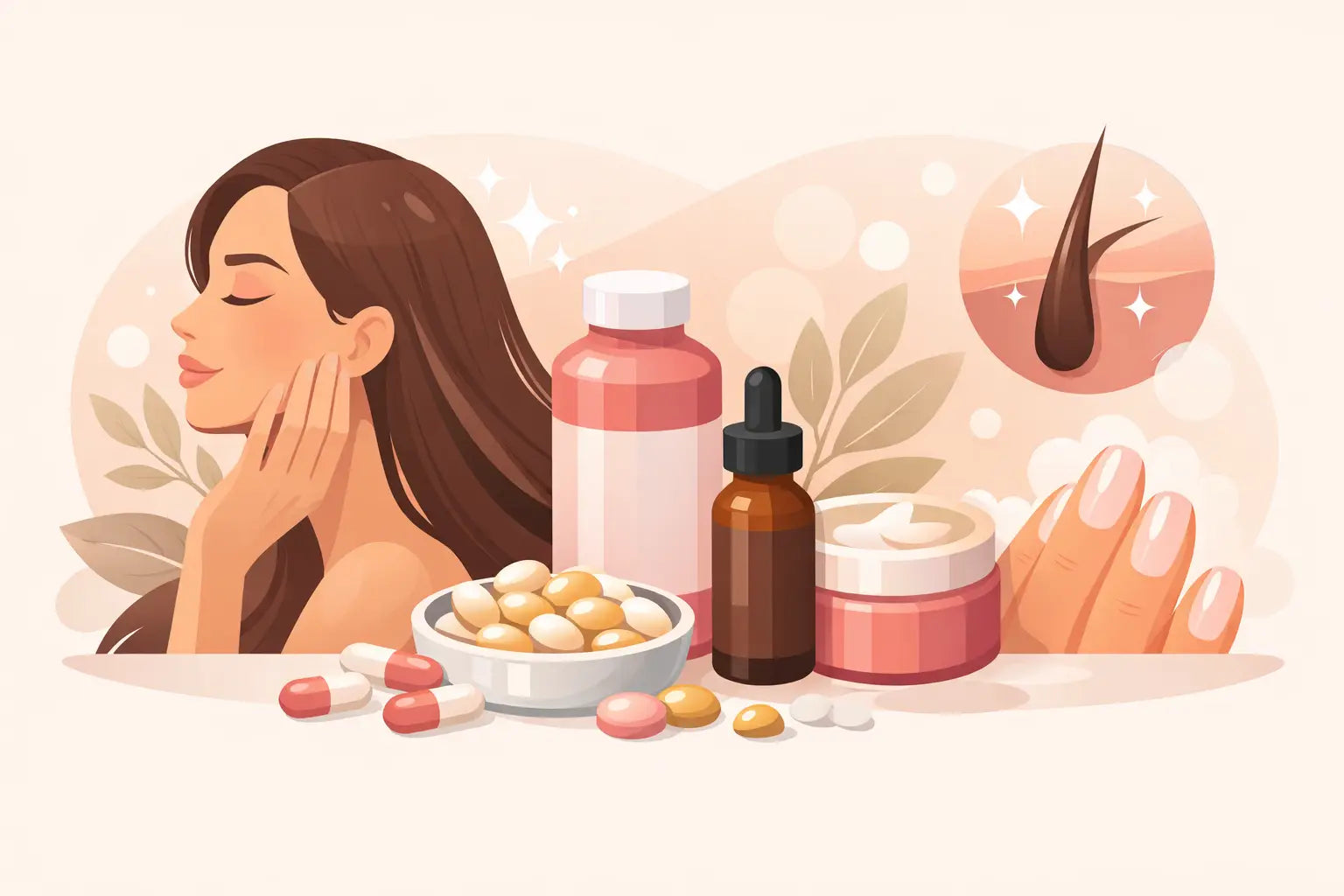 Beauty Supplements für Haare, Haut, Nägel