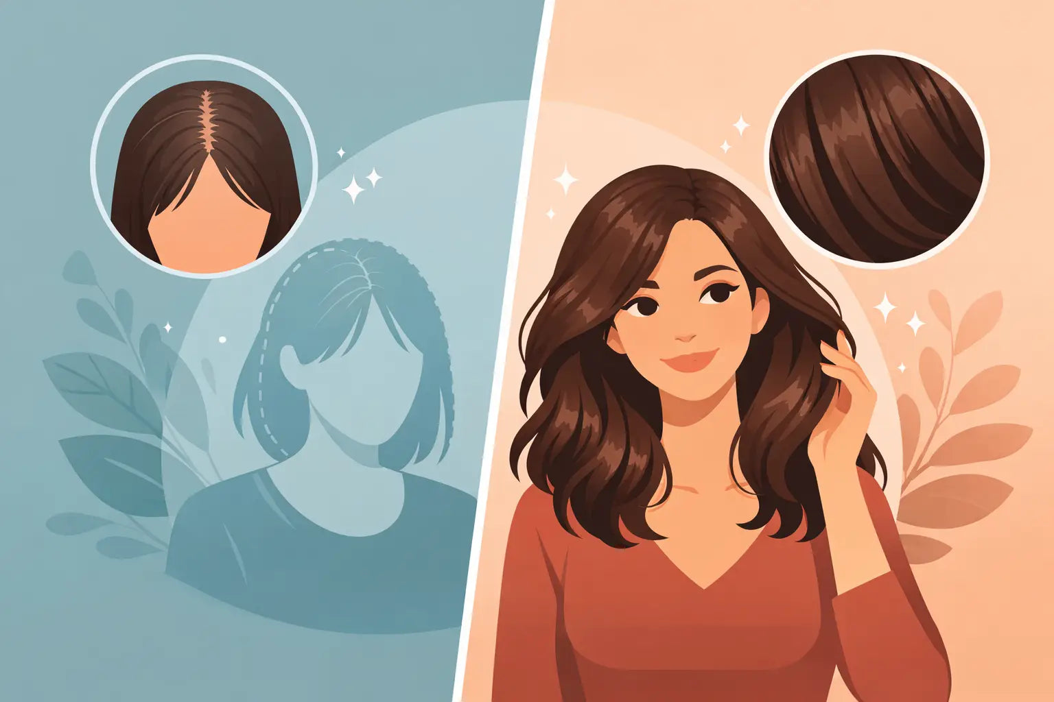 Haare voller wirken lassen bei Frauen