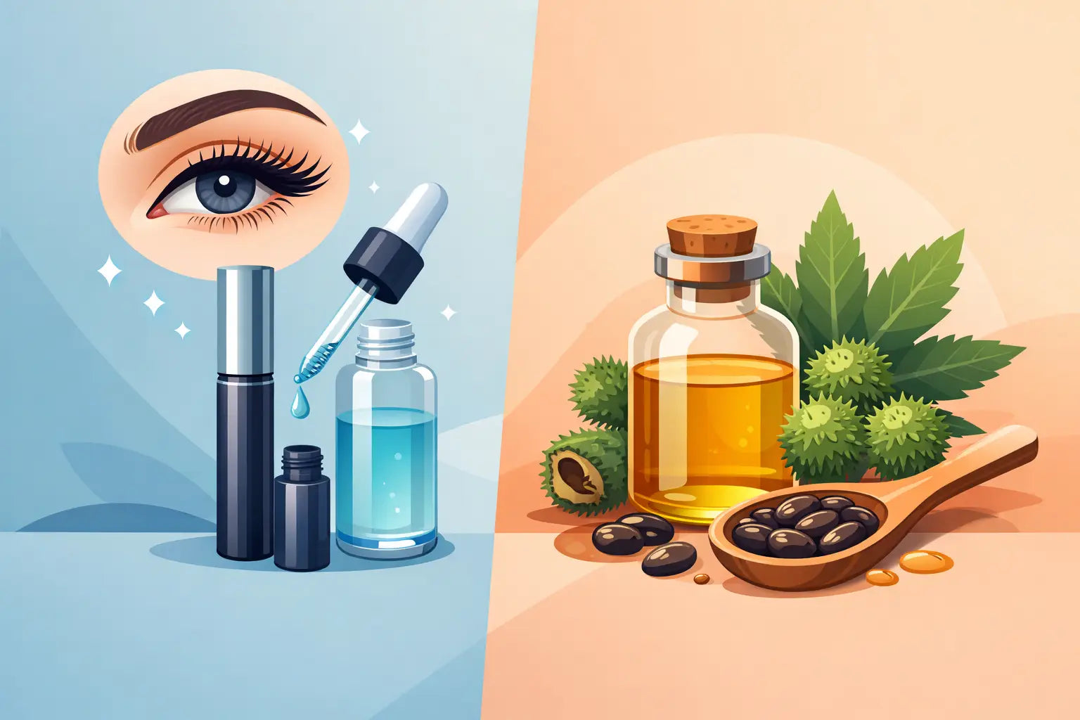 Wimpernserum oder Rizinusöl: Was bringt mehr?