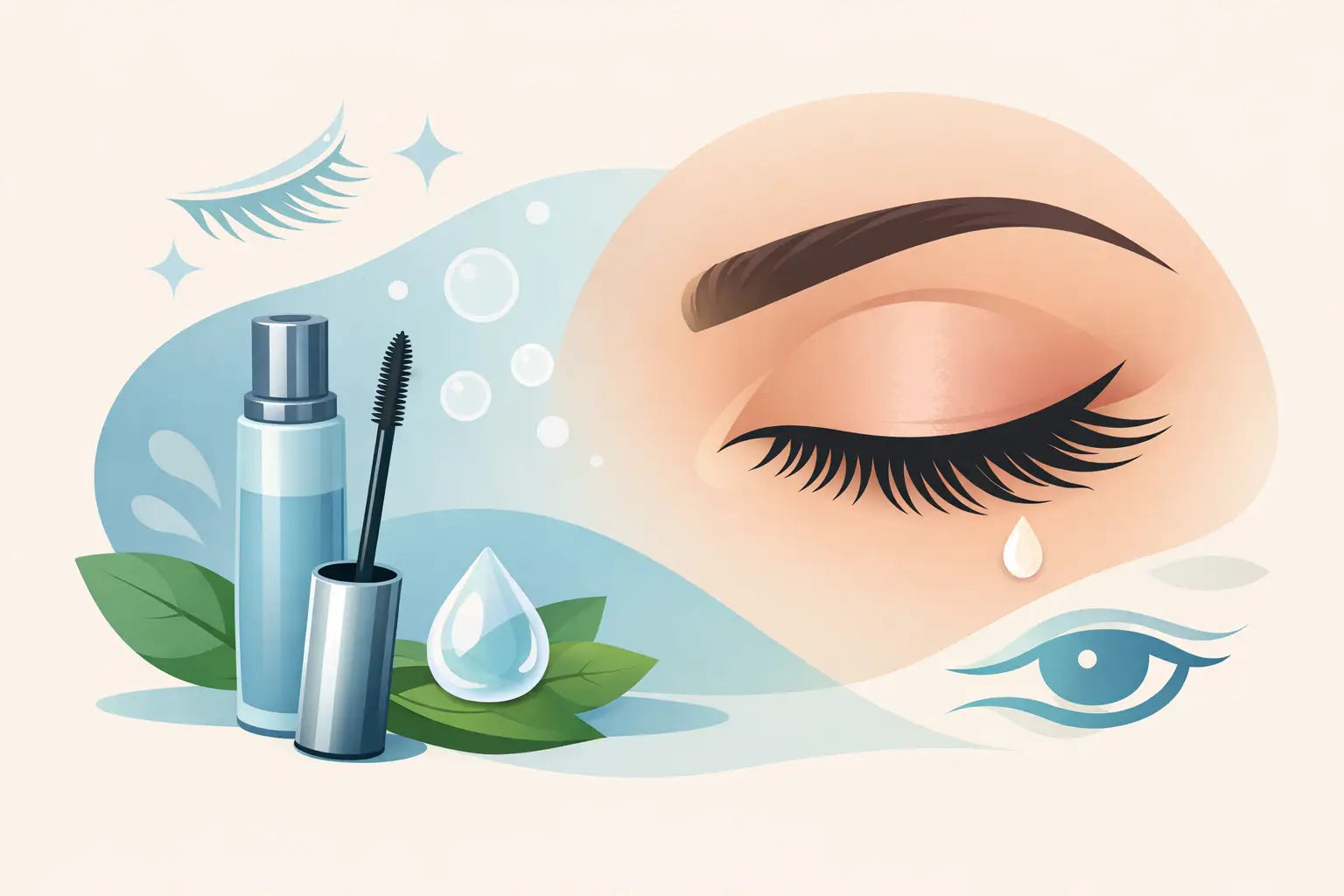Wimpernserum für empfindliche Augen wählen