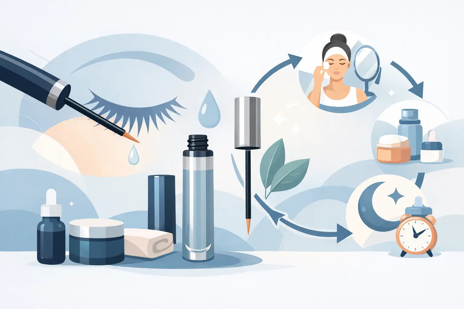 Wimpernserum richtig in die Routine integrieren