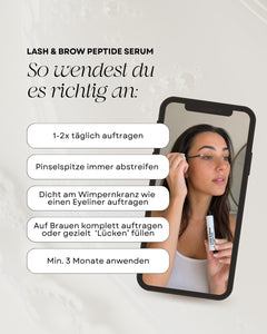 LASH & BROW PEPTIDE SERUM - Hormonfrei