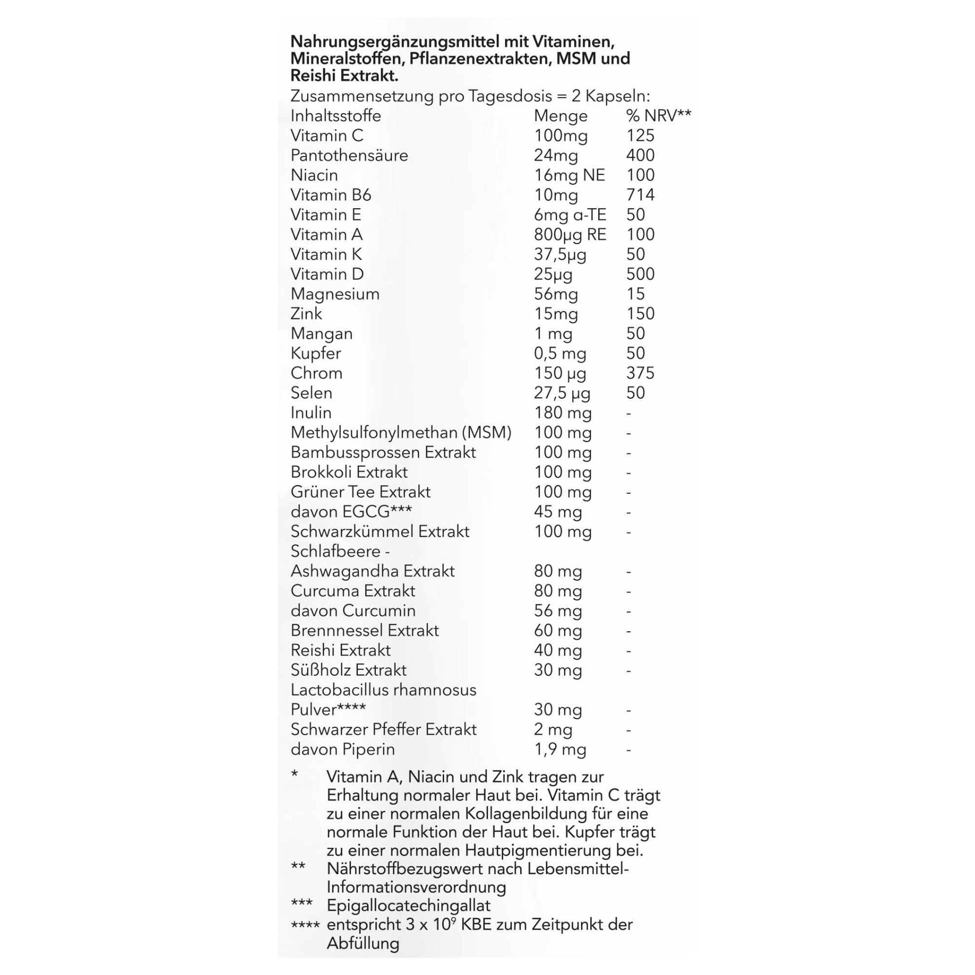 SKIN CLEAR CAPS - Hautreinheit & Hormonbalance